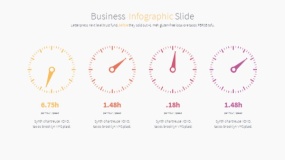 炫彩创意弧形素材PPT图表下载(14)