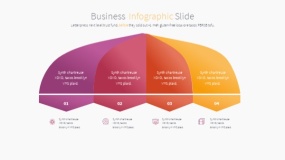 炫彩创意弧形素材PPT图表下载(22)