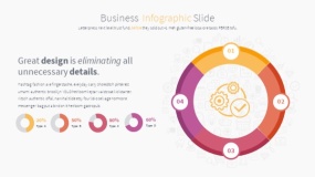 炫彩创意弧形素材PPT图表下载(23)