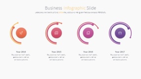 炫彩创意弧形素材PPT图表下载(33)