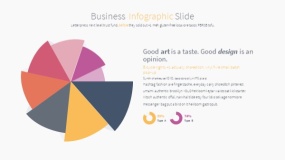 炫彩创意弧形素材PPT图表下载(5)