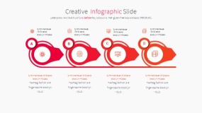 橙色创意设计PPT逻辑图表下载(11)
