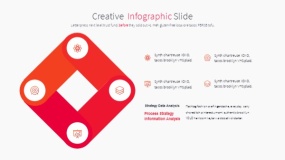 橙色创意设计PPT逻辑图表下载(17)