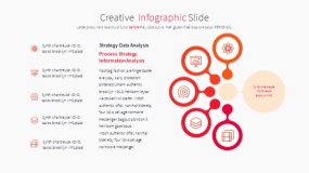 橙色创意设计PPT逻辑图表下载(18)