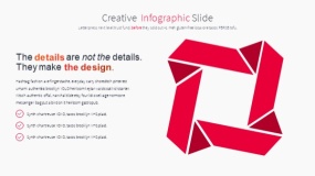 橙色创意设计PPT逻辑图表下载(2)