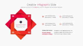 橙色创意设计PPT逻辑图表下载(6)