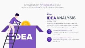 商务蓝色众筹融资PPT图表下载(16)