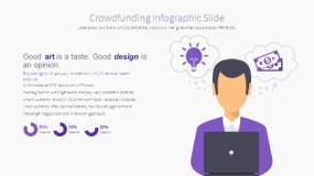 商务蓝色众筹融资PPT图表下载(23)