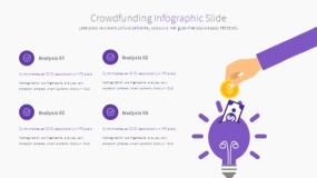 商务蓝色众筹融资PPT图表下载(25)