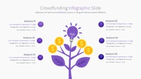 商务蓝色众筹融资PPT图表下载(28)