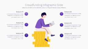 商务蓝色众筹融资PPT图表下载(3)