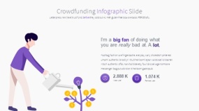 商务蓝色众筹融资PPT图表下载(8)