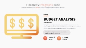 金色渐变卡通投资理财图标PPT图表下载(13)
