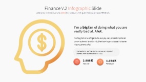 金色渐变卡通投资理财图标PPT图表下载(19)