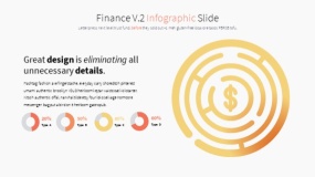 金色渐变卡通投资理财图标PPT图表下载(4)