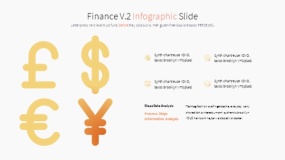 金色渐变卡通投资理财图标PPT图表下载(5)