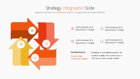 橙色主题PPT逻辑图表免费下载(11)