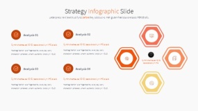 橙色主题PPT逻辑图表免费下载(17)