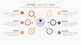 橙色主题PPT逻辑图表免费下载(2)