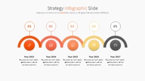橙色主题PPT逻辑图表免费下载(24)