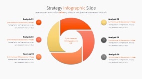 橙色主题PPT逻辑图表免费下载(25)