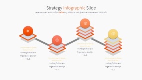 橙色主题PPT逻辑图表免费下载(32)