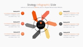 橙色主题PPT逻辑图表免费下载(4)