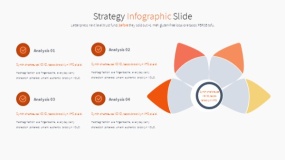 橙色主题PPT逻辑图表免费下载(6)