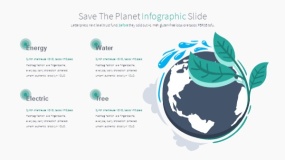 卡通地球生态环境的PPT图表下载(10)