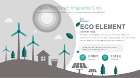 卡通地球生态环境的PPT图表下载(13)