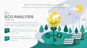 卡通地球生态环境的PPT图表下载(15)