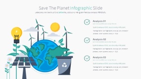 卡通地球生态环境的PPT图表下载(16)