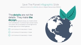 卡通地球生态环境的PPT图表下载(2)