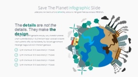 卡通地球生态环境的PPT图表下载(21)