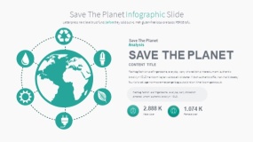 卡通地球生态环境的PPT图表下载(24)