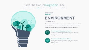 卡通地球生态环境的PPT图表下载(7)