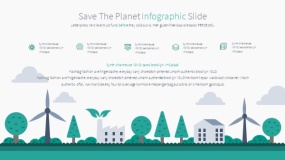 卡通地球生态环境的PPT图表下载(9)