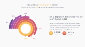 超好看的彩色系列PPT图表下载(10)