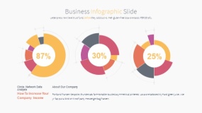 超好看的彩色系列PPT图表下载(11)