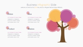 超好看的彩色系列PPT图表下载(22)