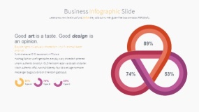 超好看的彩色系列PPT图表下载(9)