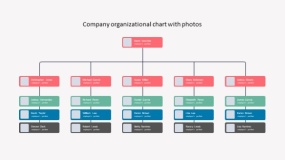 组织架构PPT模板免费下载(2)