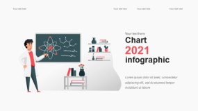 2.5D插画PPT模板 学校学习教育PPT图表(21)