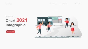 2.5D插画PPT模板 学校学习教育PPT图表(32)