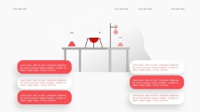 2.5D插画PPT模板 学校学习教育PPT图表(35)