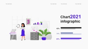 2.5D插画商业办公 团队会议PPT图表下载(15)