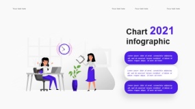 2.5D插画商业办公 团队会议PPT图表下载(20)