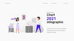 2.5D插画商业办公 团队会议PPT图表下载(21)