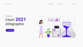 2.5D插画商业办公 团队会议PPT图表下载(32)