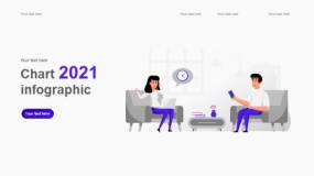 2.5D插画商业办公 团队会议PPT图表下载(37)